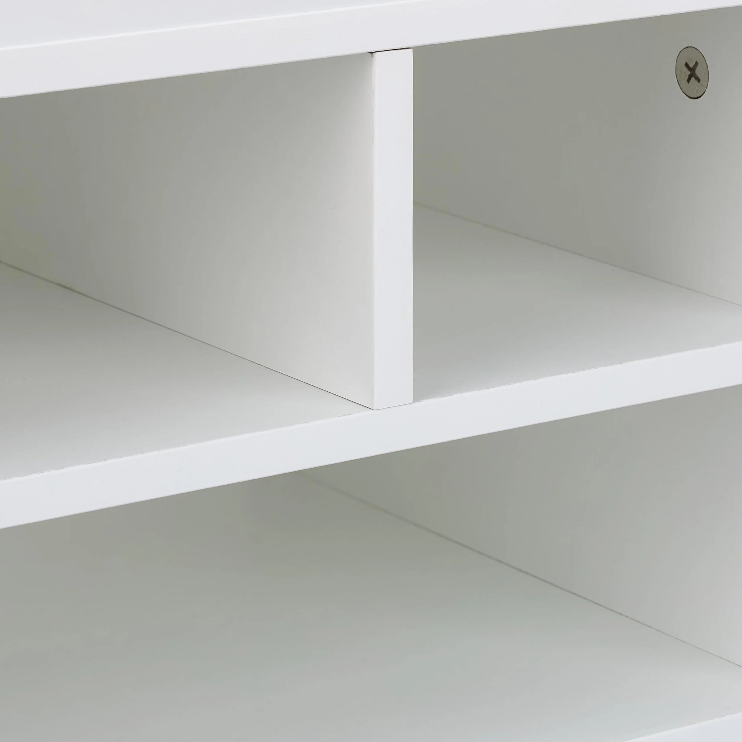 Relaxdays Supporto per Stampante da Scrivania, 3 Scomparti, Portadocumenti, Portacarta, Organizer, 22,5x40x30 cm, Bianco