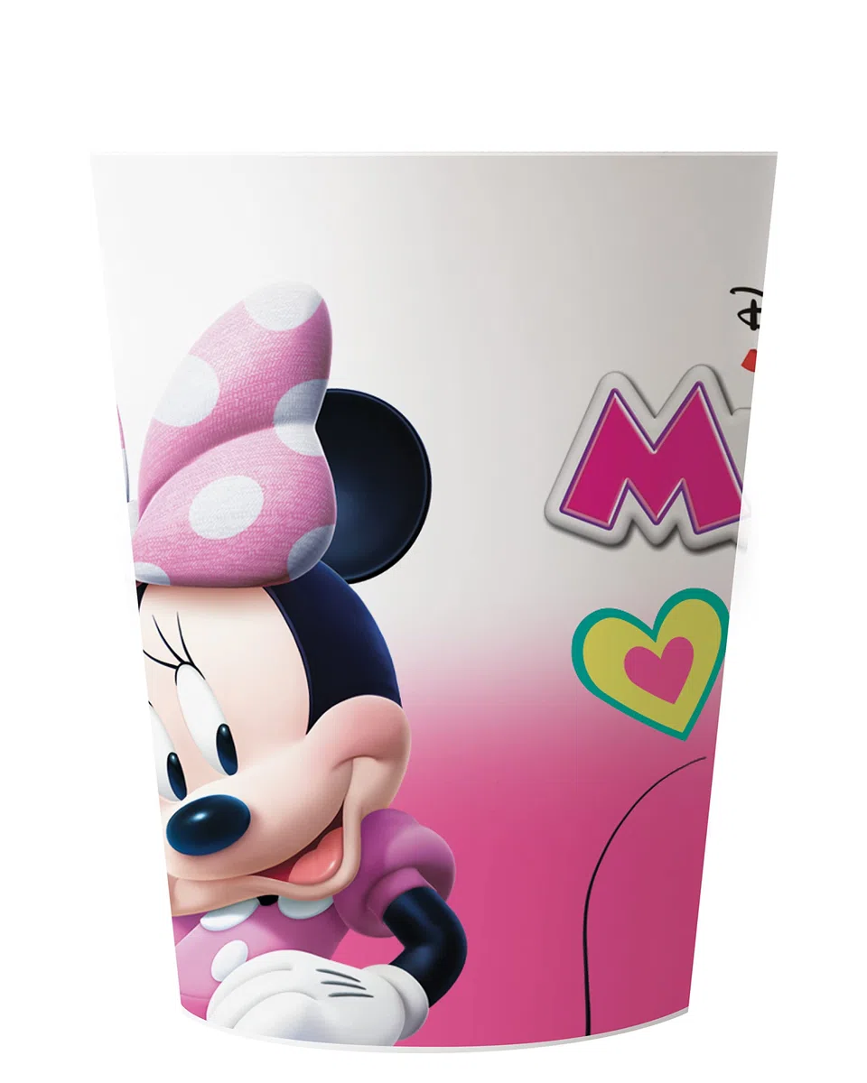 Procos- Bicchieri plastica Disney Minnie Junior (200ml), 8 Pezzi, Rosa, 94241