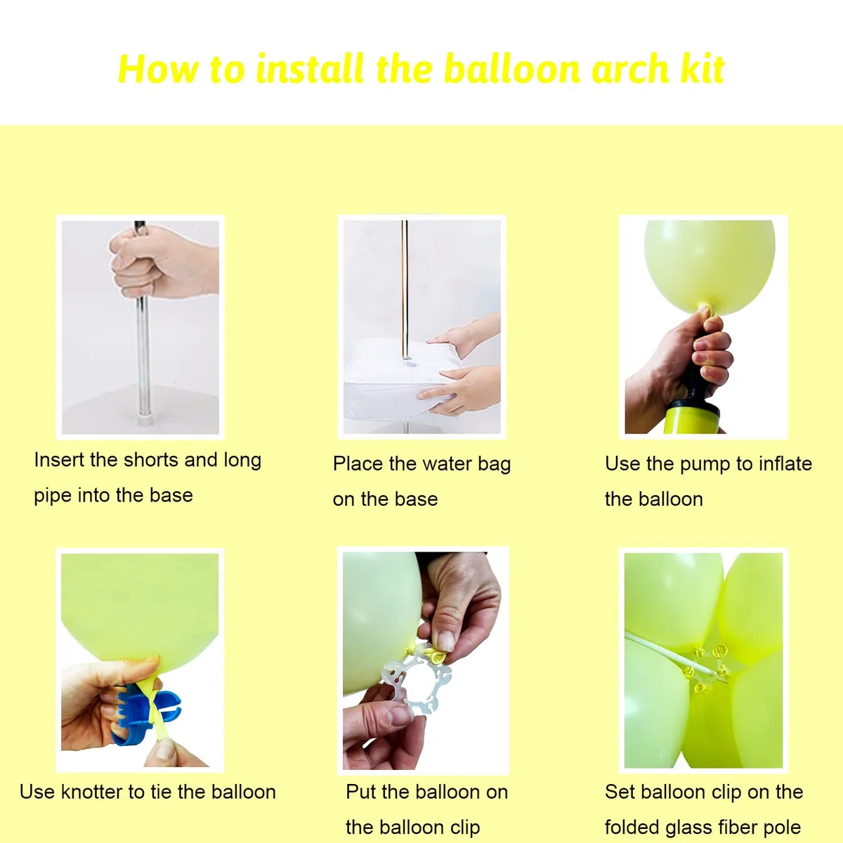 Arco Palloncini Struttura, Kit Arco Semicircolare, Struttura per Palloncini con Base, 2,7m Arco Palloncini per Matrimoni/Compleanni, adatto per feste, Natale
