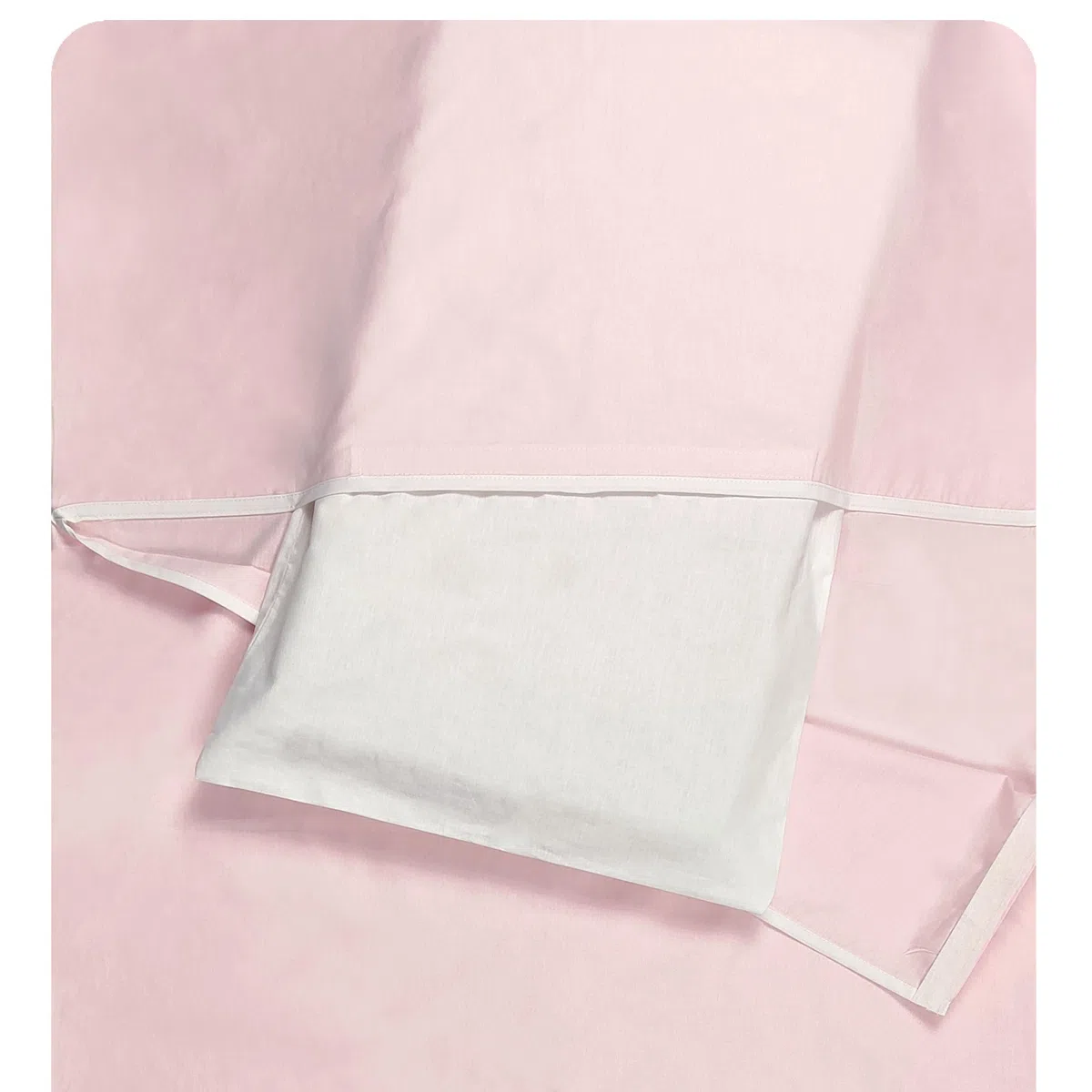 Set Asilo, Sacco nanna e sacchetto per Bimbo e Bimba da 2 a 6 Anni - Tessuto 100% Cotone Rosa Copertina Asilo