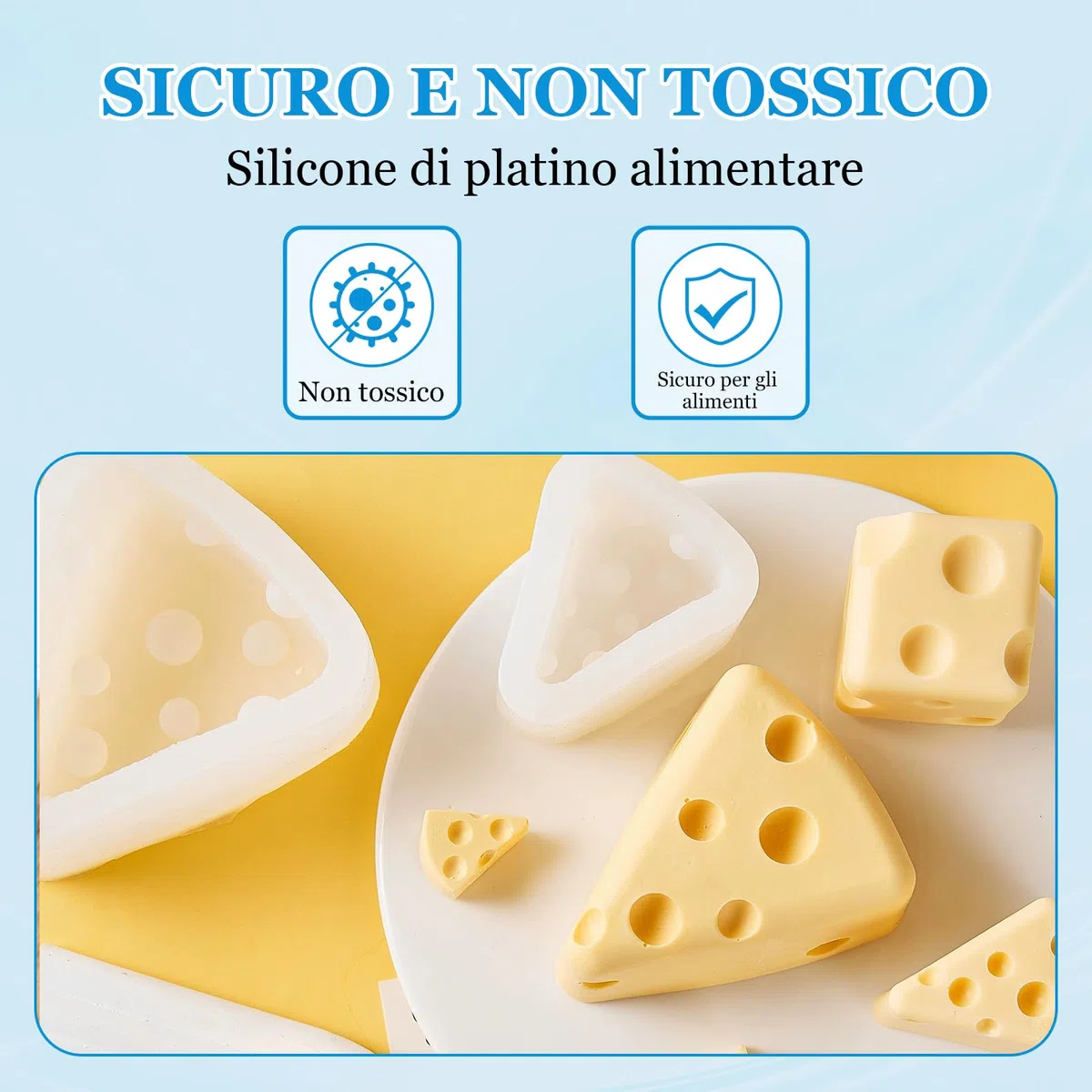 NIUB 15A 1,25kg Gomma Siliconea per Stampi - Kit Non Tossico con Alta Resistenza