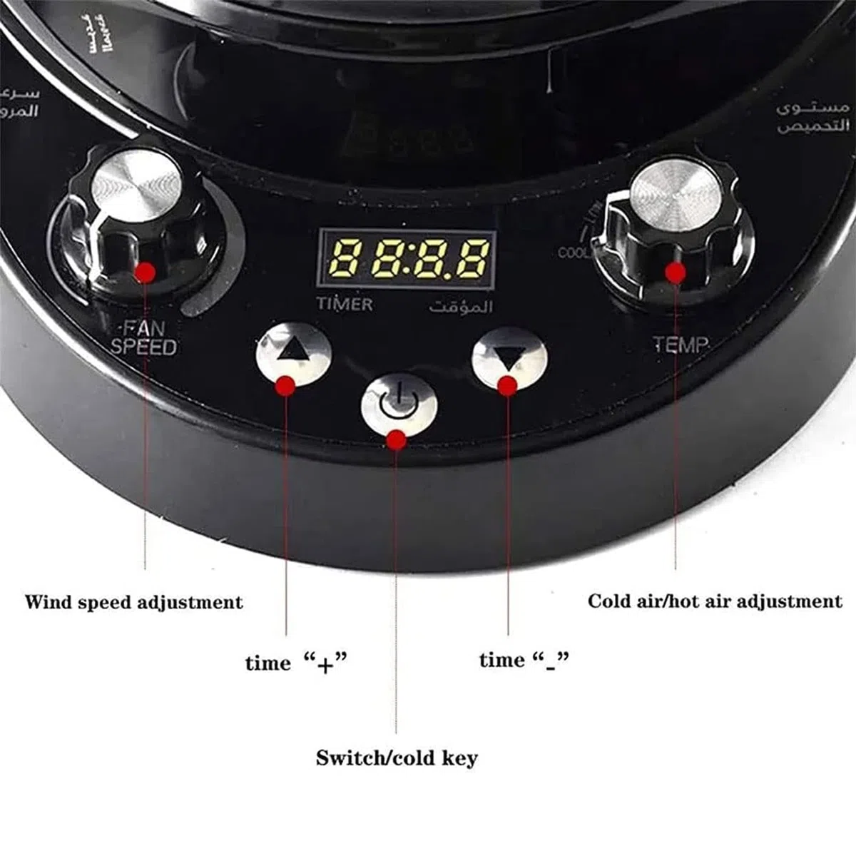 Tostatrice for Chicchi di caffè, tostatrice for caffè, tostatrice for Chicchi di caffè elettrica Professionale, Macchina for tostare Il caffè ad Aria con Timer, velocità del Vento Regolabile