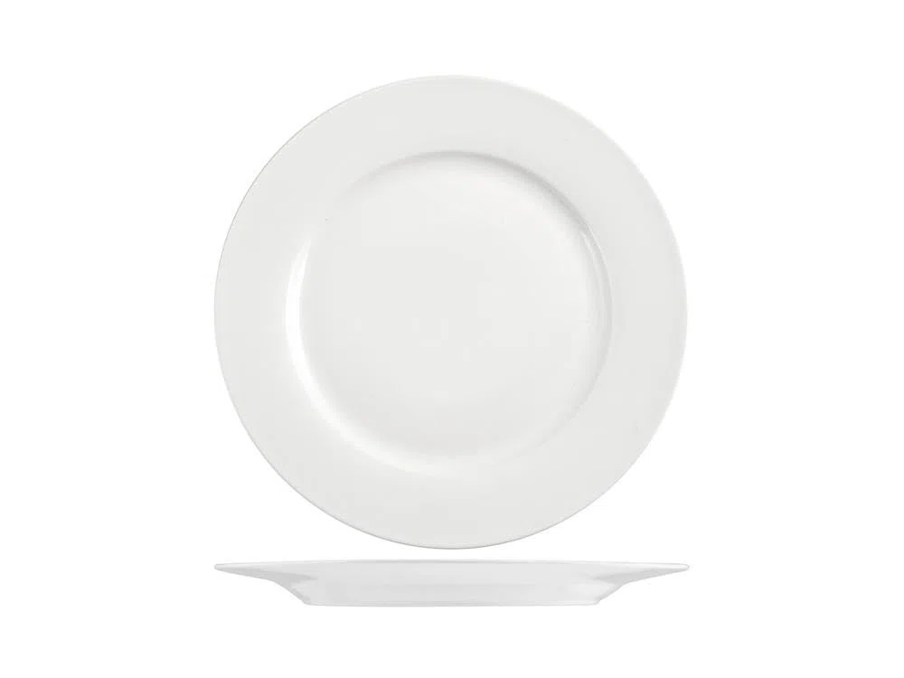 H&H Set 12 Piatti Frutta, New Bone China, 20cm