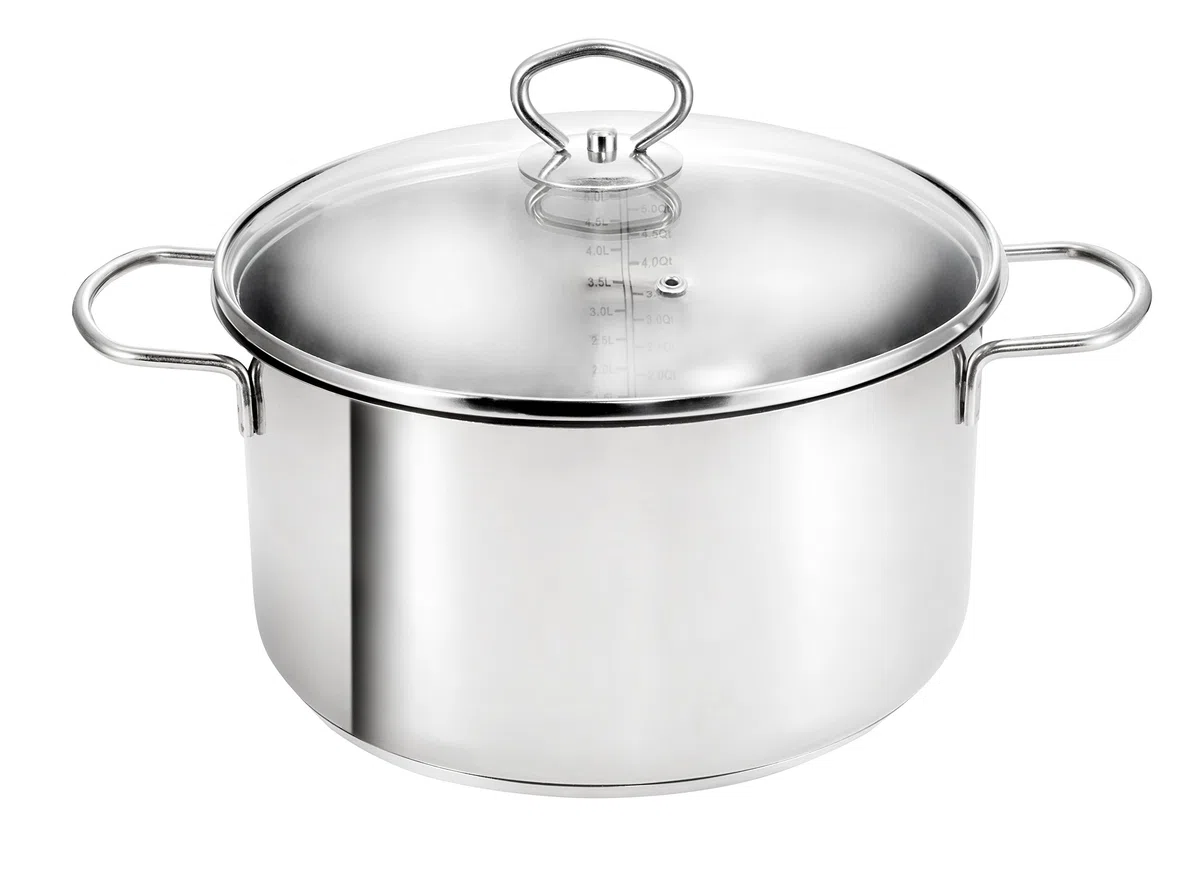 Kopf Pentola per la carne Merkur, Ø 24 cm, altezza 11,5 cm, 4 litri, acciaio inox