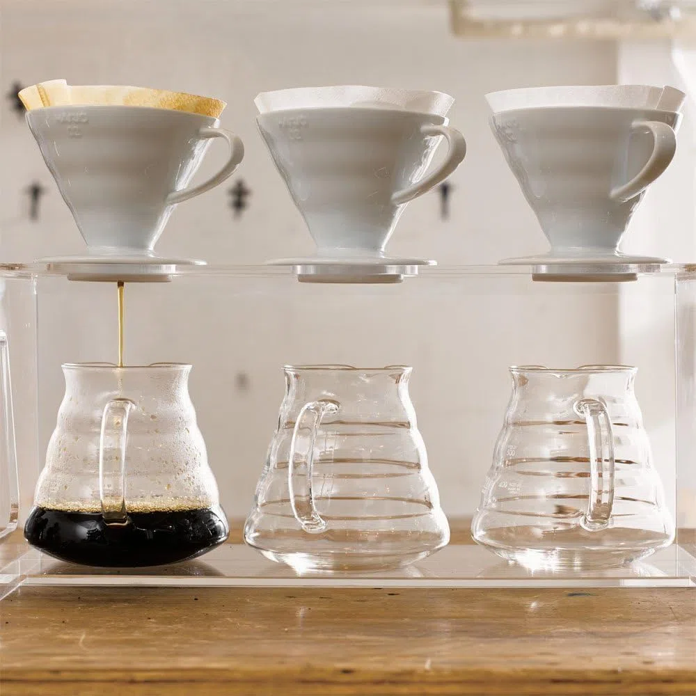 Hario Coffee Dripper V60 Size 01 Red Ceramic (Japan Import)