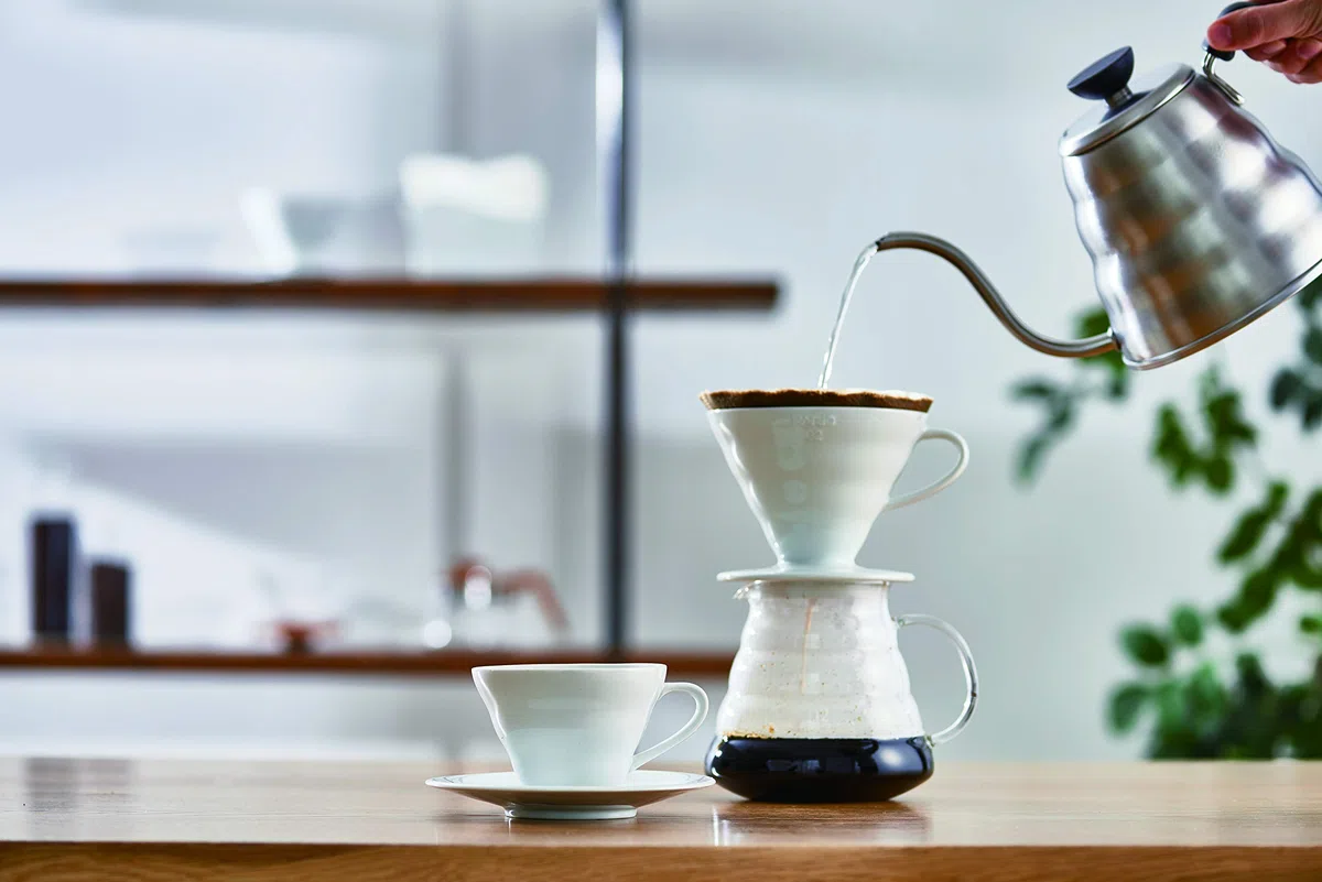 Hario Coffee Dripper V60 Size 01 Red Ceramic (Japan Import)
