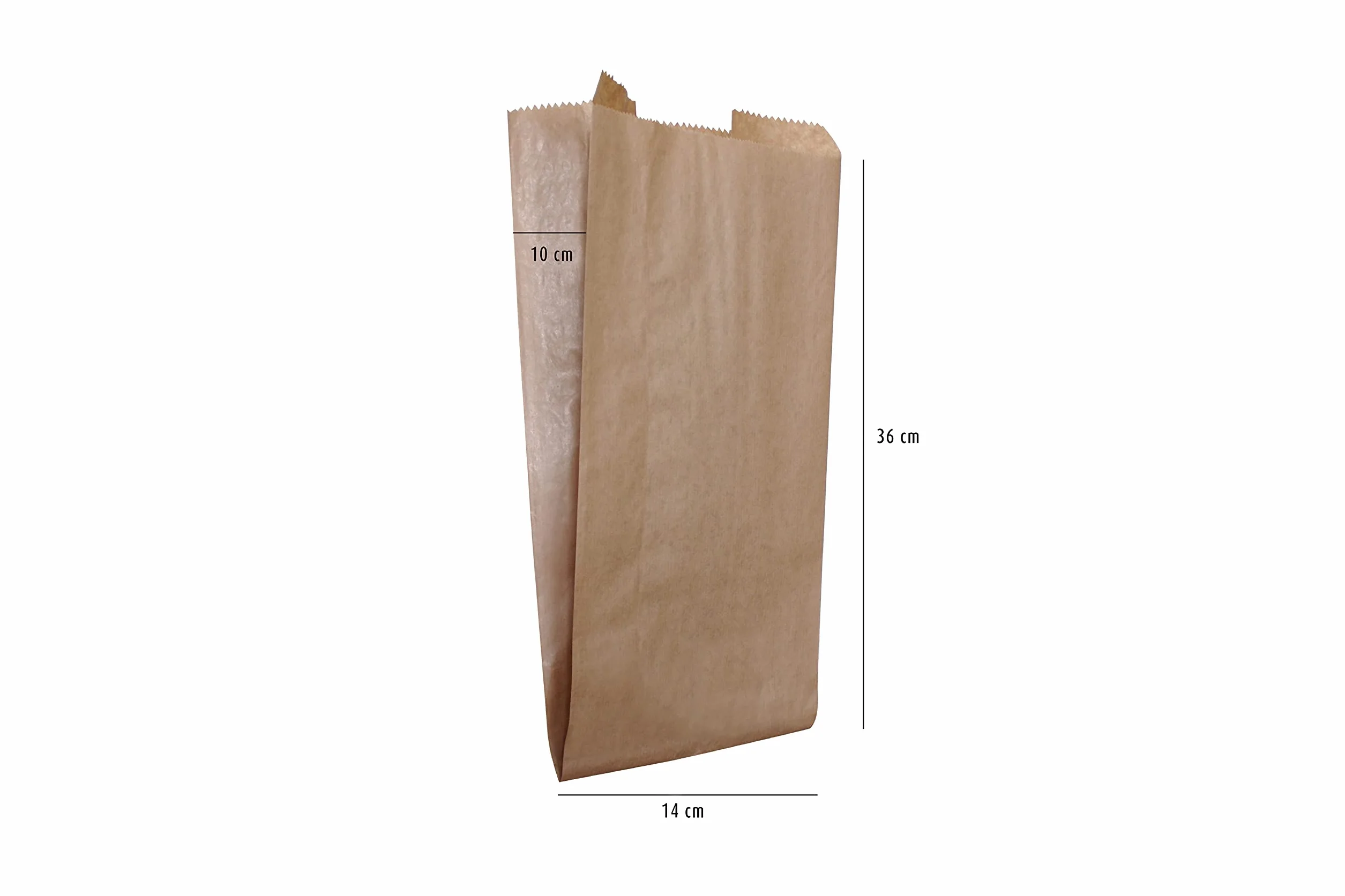 Carte Dozio - Sacchetti in carta Sealing Avana senza manici idonei al contatto alimentare - f.to cm 14x36+10-1000 pz a conf.