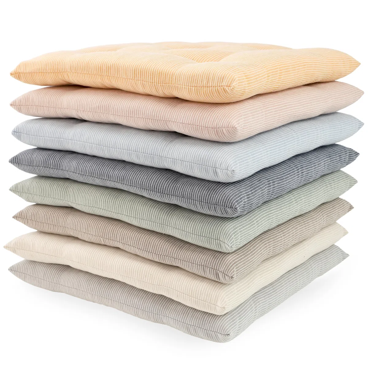 Esprit Set di 2 cuscini da sedia 40x40 cm Beige - Comodi cuscini per sedia per sala da pranzo e cucina - lavabili fino a 30°C - Öko-Tex - Cuscino per seduta per mobili da giardino, cuscino per sedile