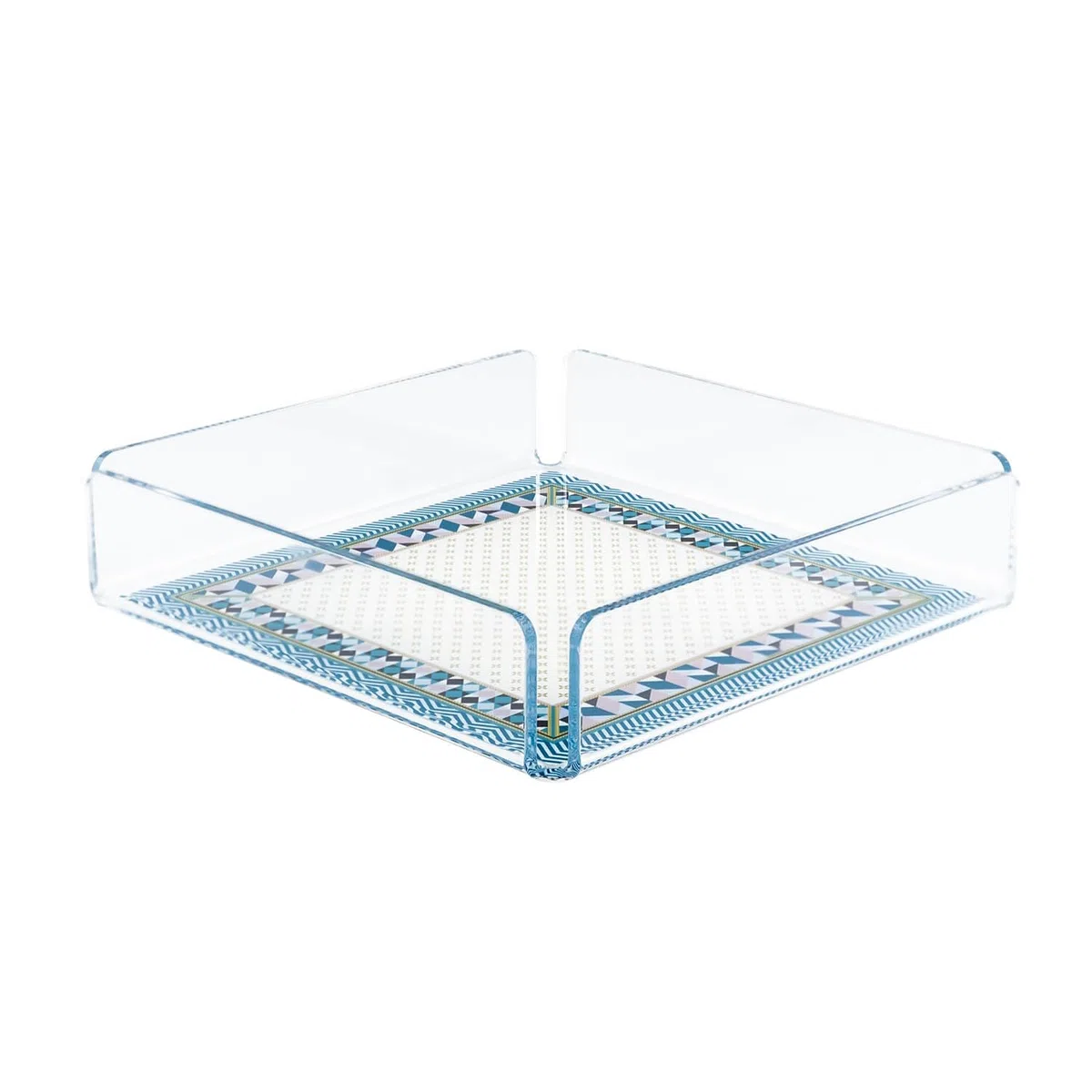 VESTA Vuotatasche Decor - Variante Modern - 17x17 cm - Cristallo acrilico - Made in Italy