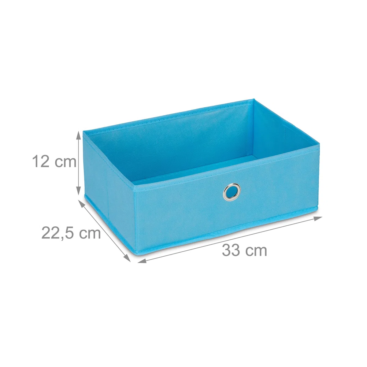 Relaxdays Porta Giochi Bambini, con Motivi Marini, 2 Scatole, 3 Scomparti, Scaffale Libreria, HLP 74x71x23 cm, Colorato