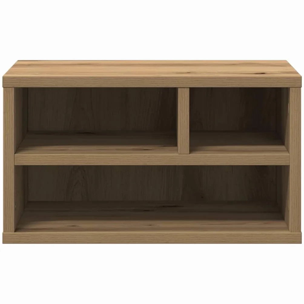 vidaXL Supporto per Stampante Rovere Artigianale 40 x 32 x 22,5 cm, Supporto per Stampante Rettangolare Moderno, Organizer per Ufficio, Legno ingegnerizzato, Accessorio Salva Spazio