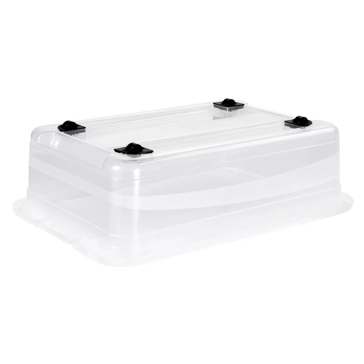 keeeper Contenitore con Coperchio, PP, 59 x 39.5 x 18 cm, Capacità: 28 L, Konrad, Trasparente