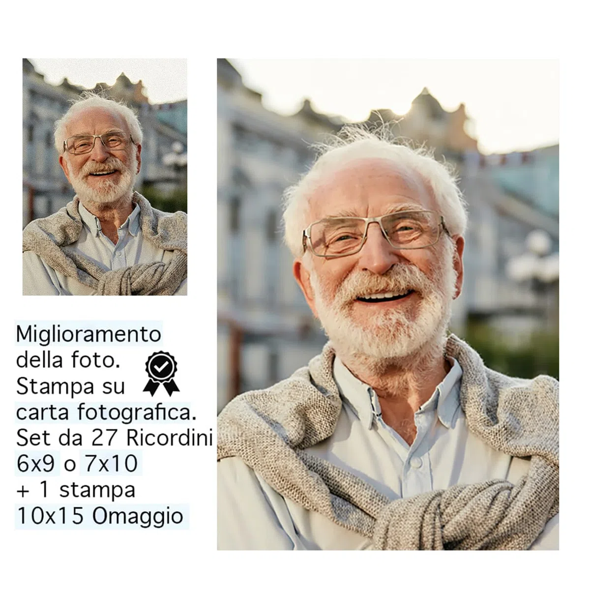 Generico Ricordini funebri personalizzati set 27 pezzi con foto e preghiera plastificati ricordino di morte defunti (6x9)