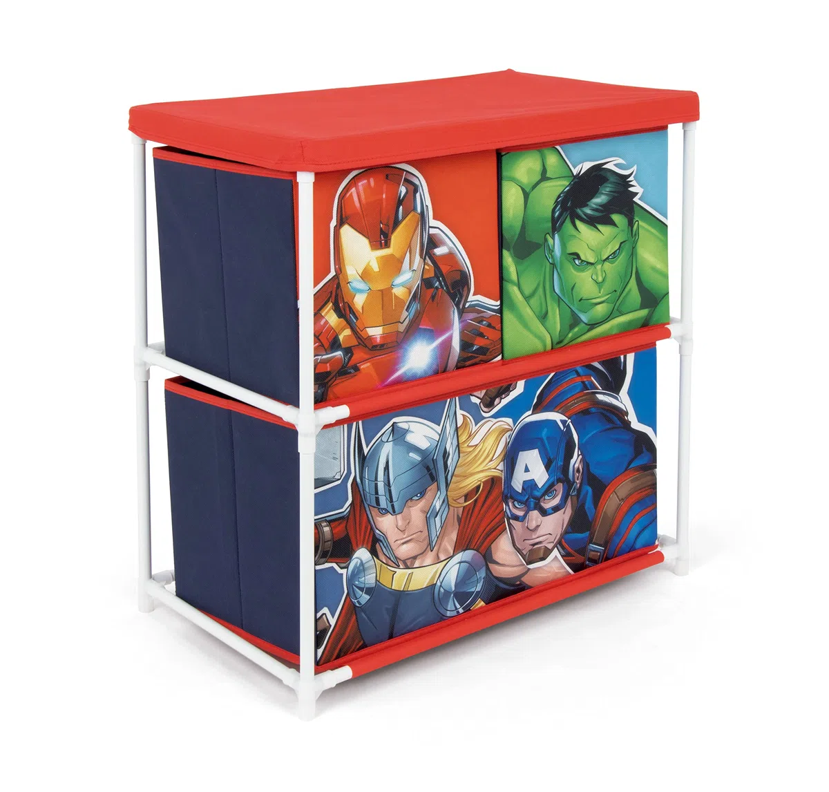 Scaffale portagiochi in metallo Avengers Marvel
