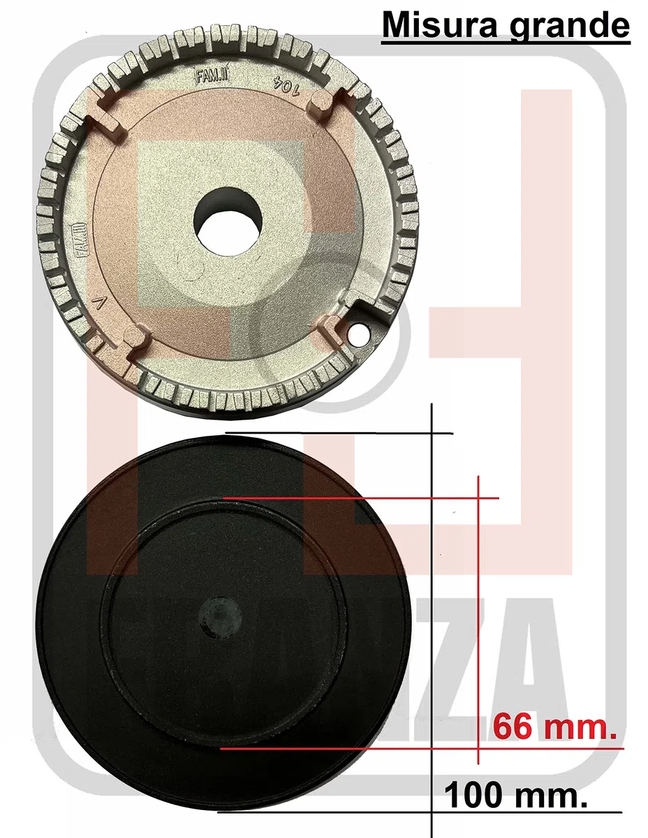 Indesit - Kit 4 bruciatori Sabaf completi di piattelli spartifiamma per cucina piano cottura 4 fuochi - Made in Italy - KIT00235
