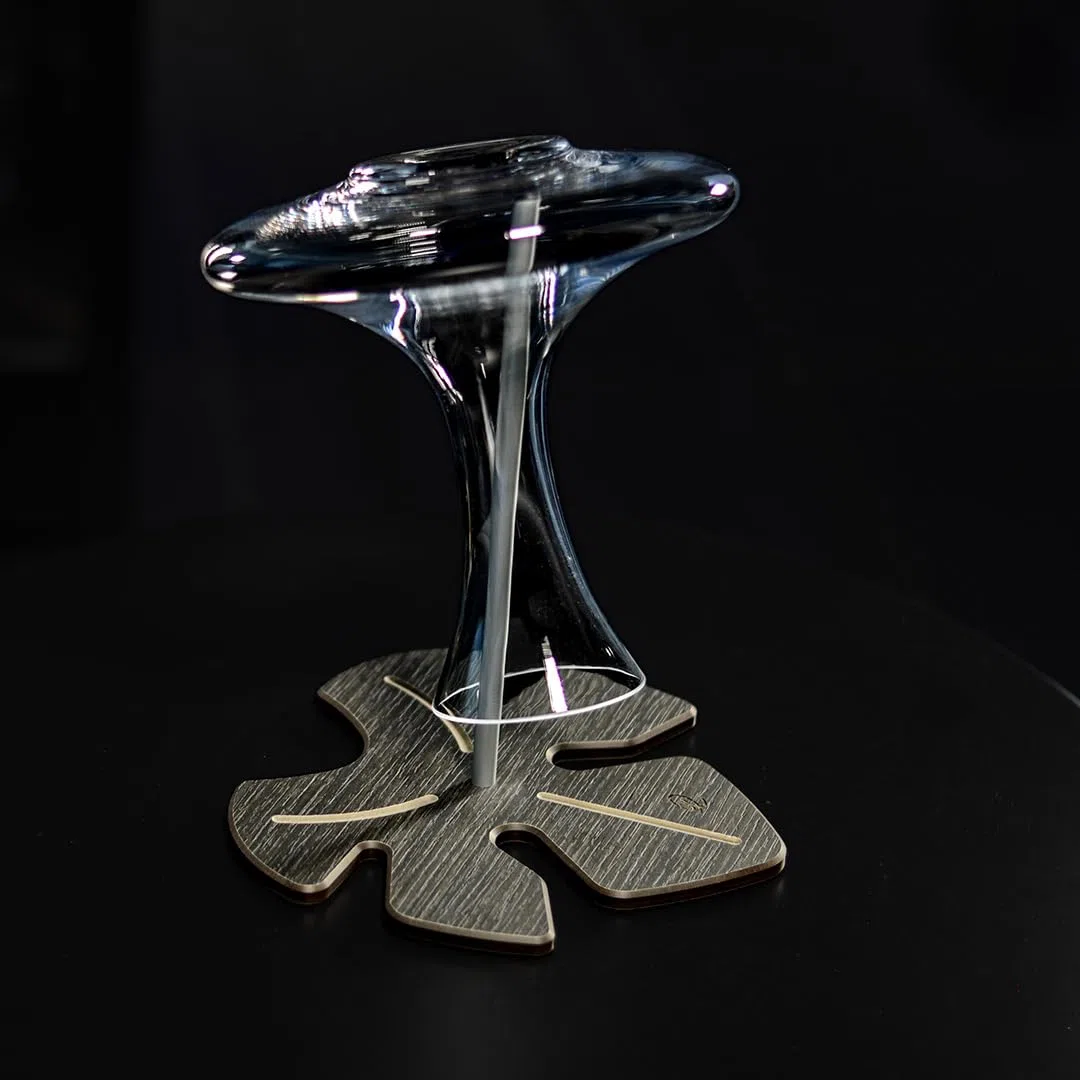 Foglia - Supporto per Decanter, Scola Decanter - Della Marta (Wengé)