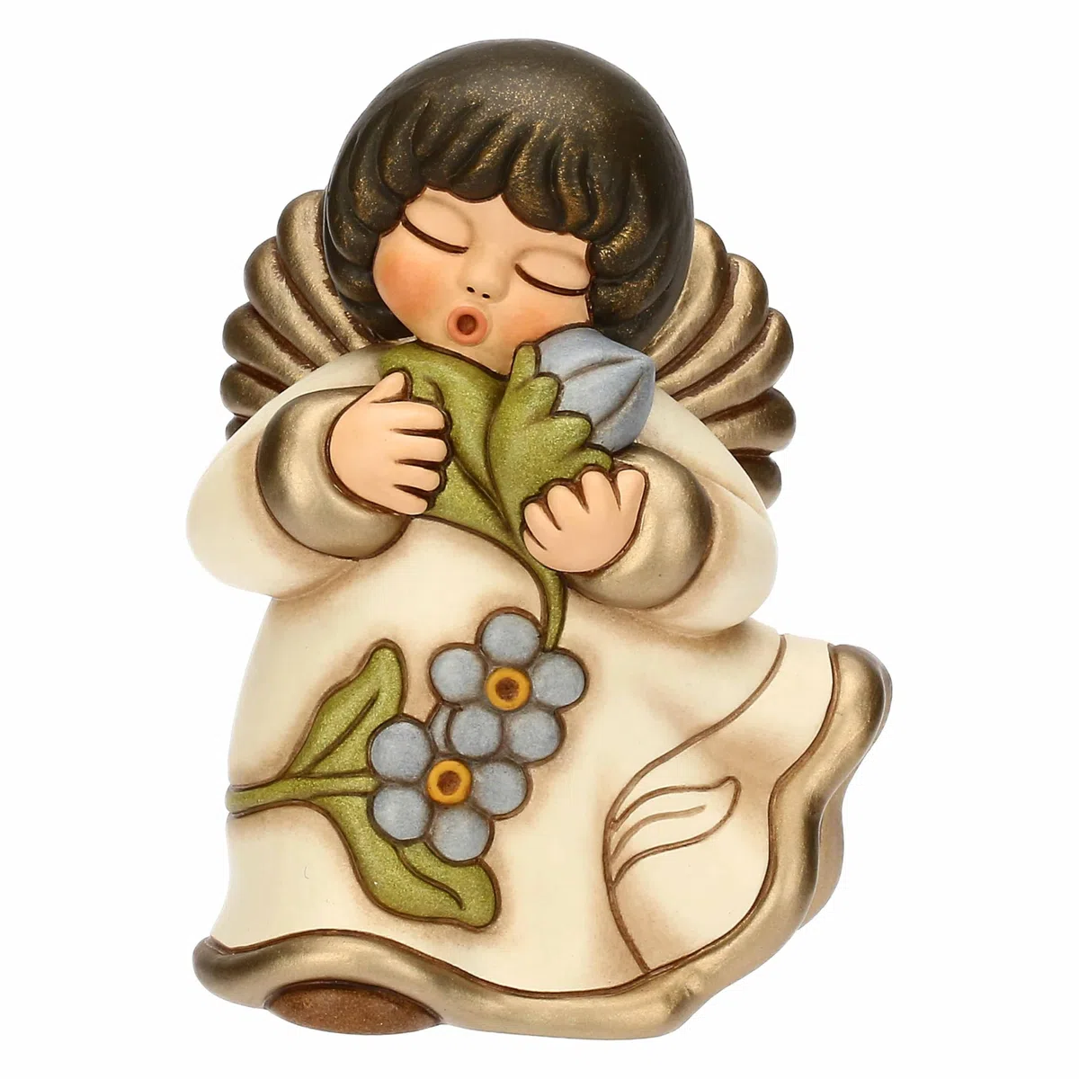 THUN - Angelo dei nonni Helene - ceramica - Collezione Angeli - 8,7 x 7,5 x 11,8 cm