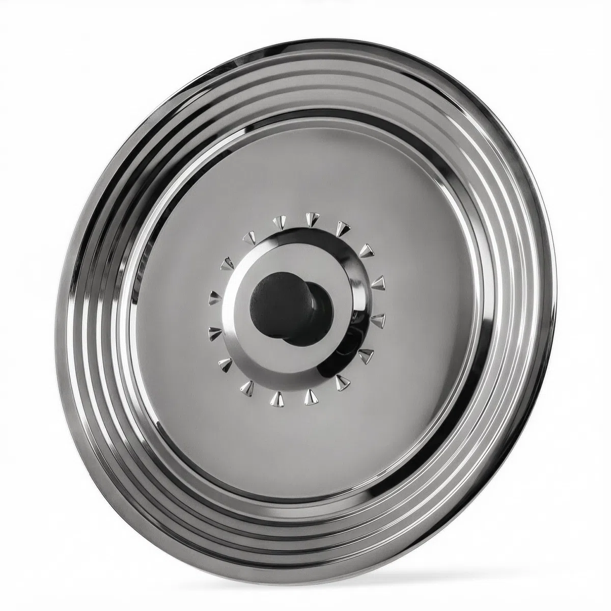 Set di 3 coperchi in acciaio inox anti grasso o antiproiezione Ø16/18/20 – Ø22/24/26 – Ø28/30/32 cm, tutti i diametri necessari coperchi per pentole e padelle, coperchio pentola, coperchio padella