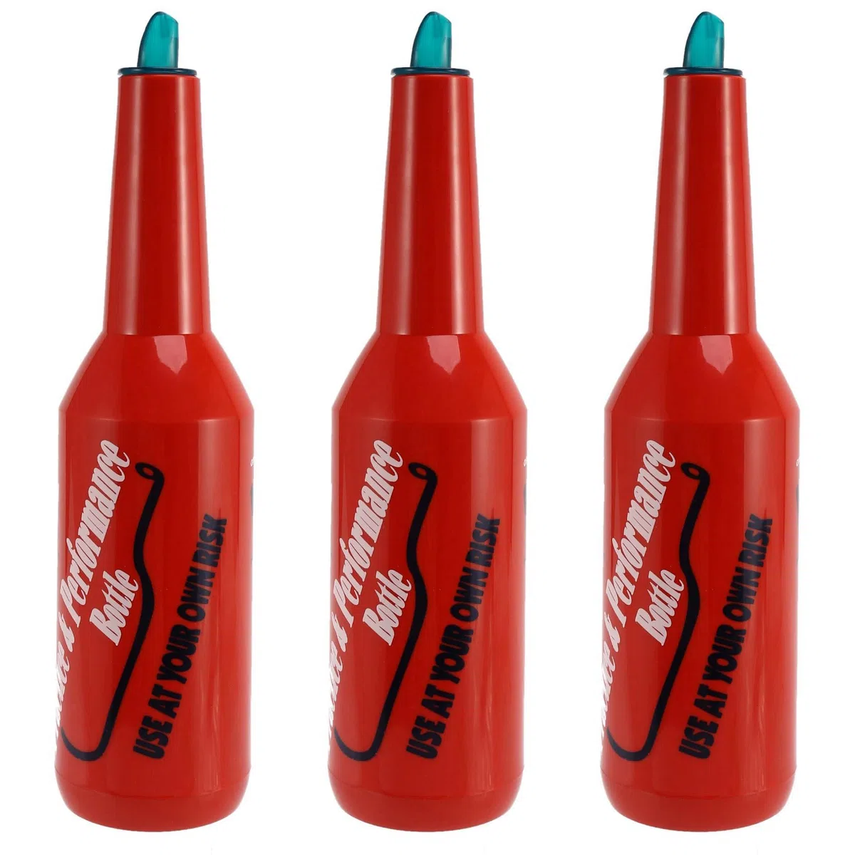 Flair - Set di 3 bottiglie di vino e cocktail, colore: rosso