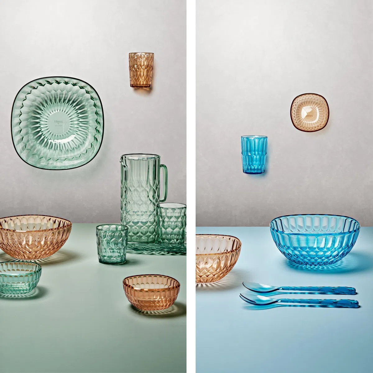 Guzzini - Vanity, contenitore Verde Matcha 30 cm in Bio-based SAN e Bio-based SMMA - ARIA