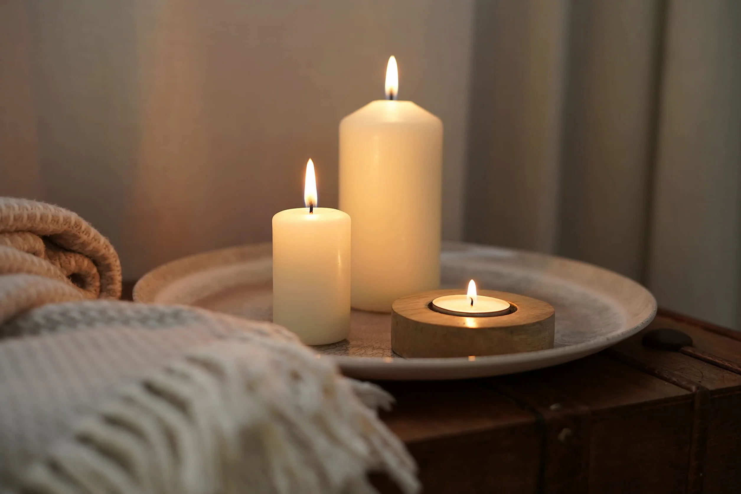 Hofer Candele Grandi Avorio a Colonna - 10 x 20 cm - 3 Candele Decorative Cilindriche - Lunga Durata di 110 Ore - Cera Antigoccia, No Fumo - Non Profumate - Qualità RAL