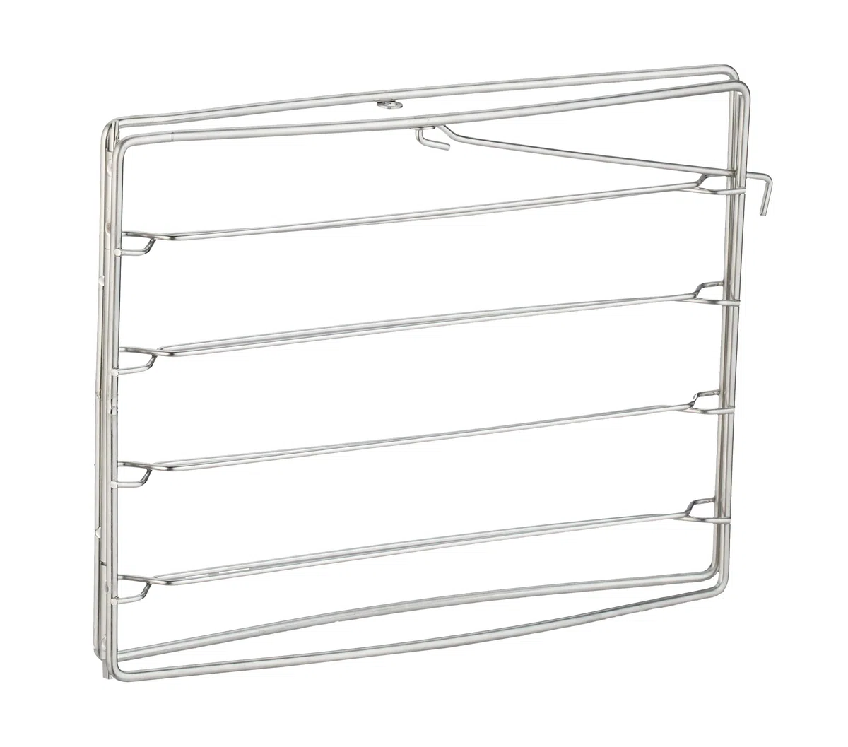 Relaxdays Teglie per Pizza Rotonde, Set da 4 in Acciaio al Carbonio Antiaderente, Supporto Inox da Forno, Impilabile