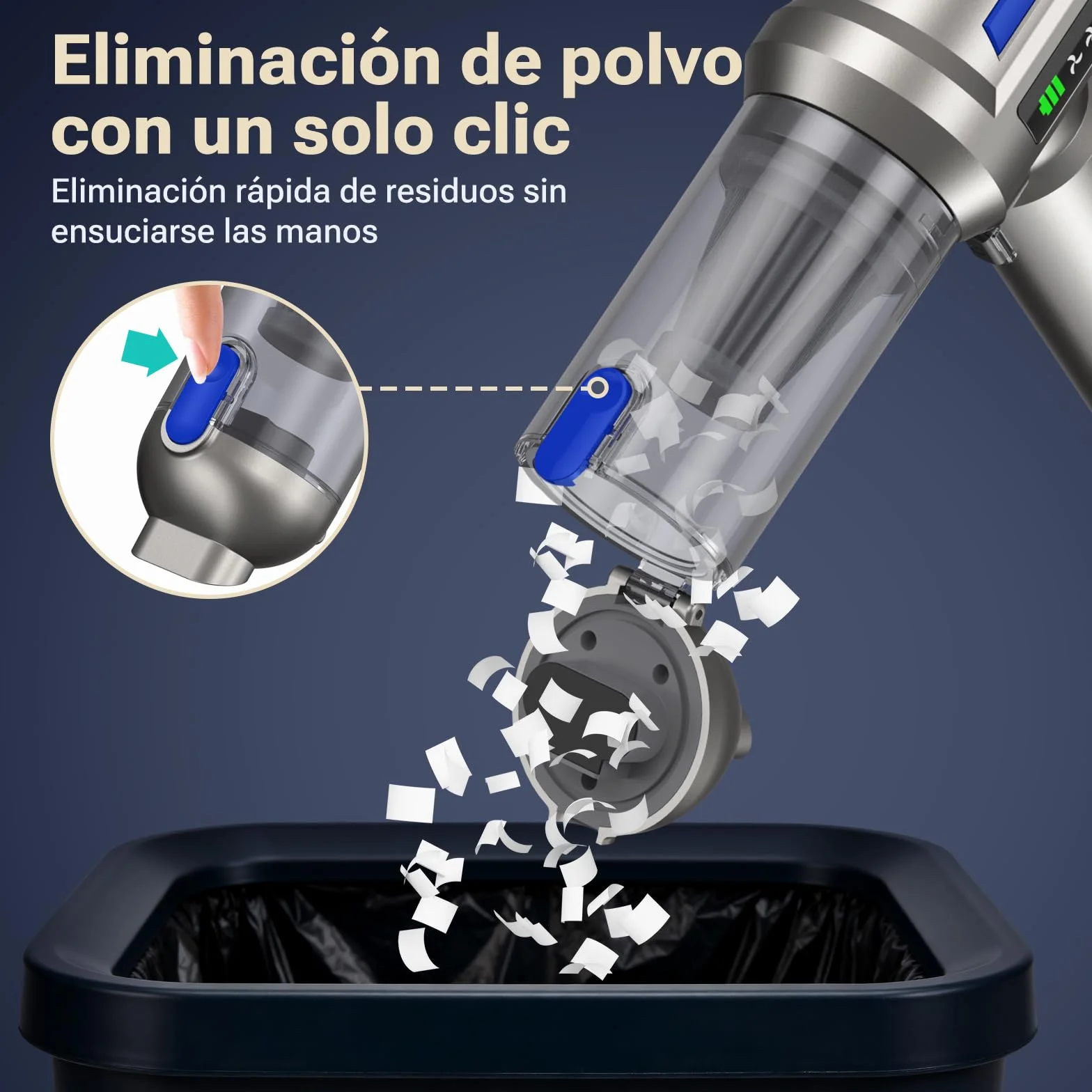 Yomile Aspirabriciole Senza Fili, 27000PA 4 in 1 Aspirapolvere per Auto Portatile,Aspiratore e Soffiatore con Motore Brushless Mini Aspirabriciole Senza Fili Potente per Auto Casa (AD10, 27000)