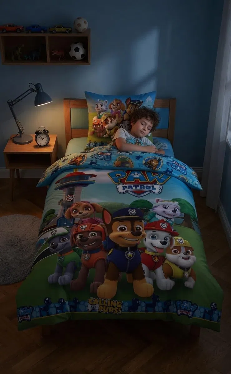 Parure da letto Pat Patrol Calling All Pups – copripiumino 140 x 200 cm + federa 65 x 65 cm