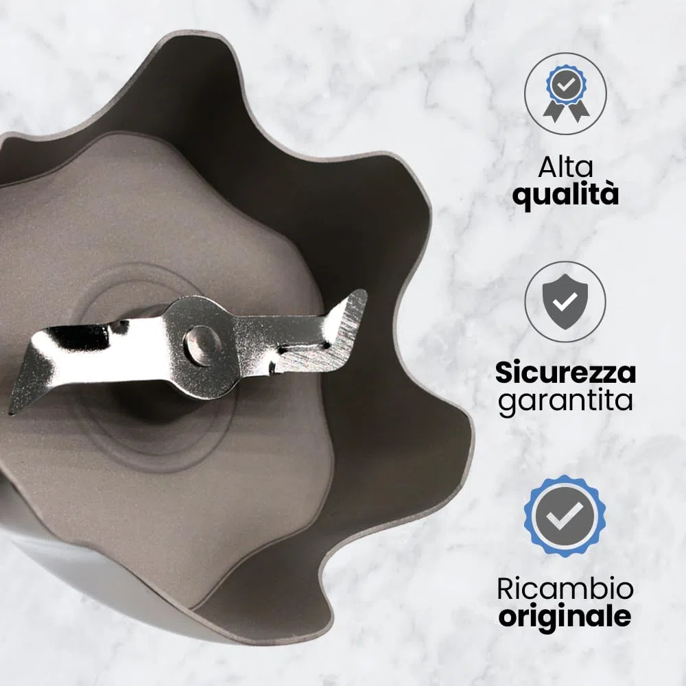 Anakel Home Braccio di Ricambio per Frullatore a Immersione compatibile con Braun Multiquick 5 e Minipimer 3 Con Accessorio a 4 Onde e 2 Lame in Acciaio Inossidabile