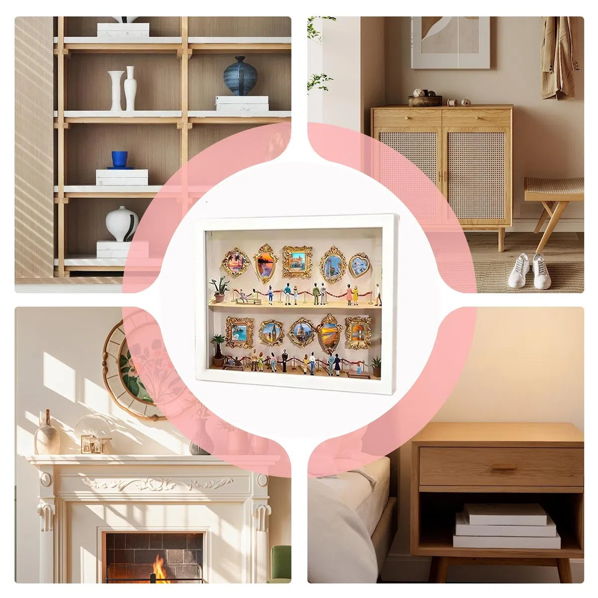 DIY Mini Museum Silhouette Box - DIY Mini Museum Silhouette Box With Light, Wood Miniature Museums Of Us Photo Frame | Graduation Christmas Birthday Party Wedding Her Him Couple Family Kids Girlfriend