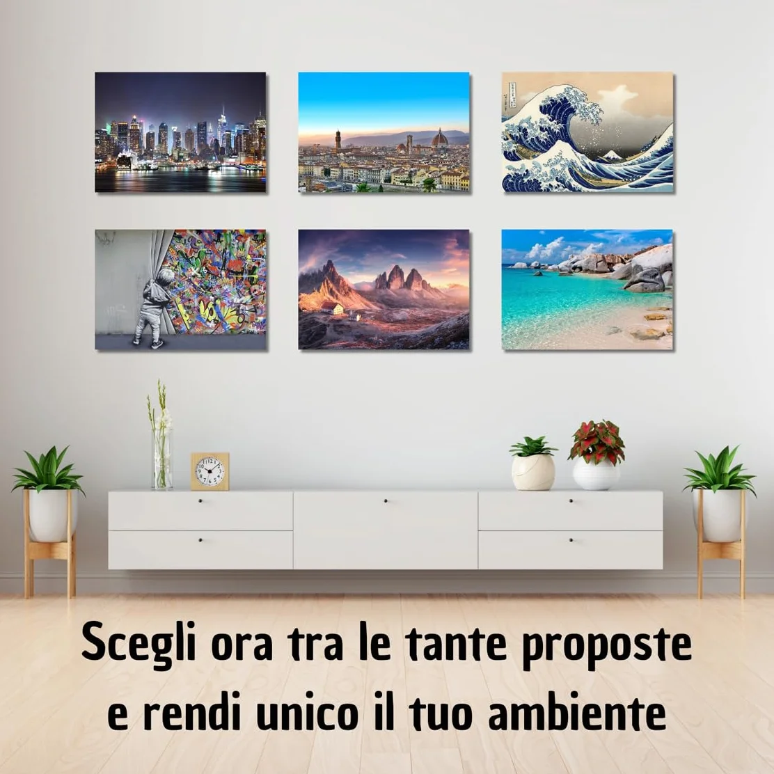 canvashop Quadro Banksy Dj Monkey 70x50 cm Stampe Su Tela Canvas Da Parete Quadri Moderni Soggiorno Arredo Casa Bansky Scimmia Street Art