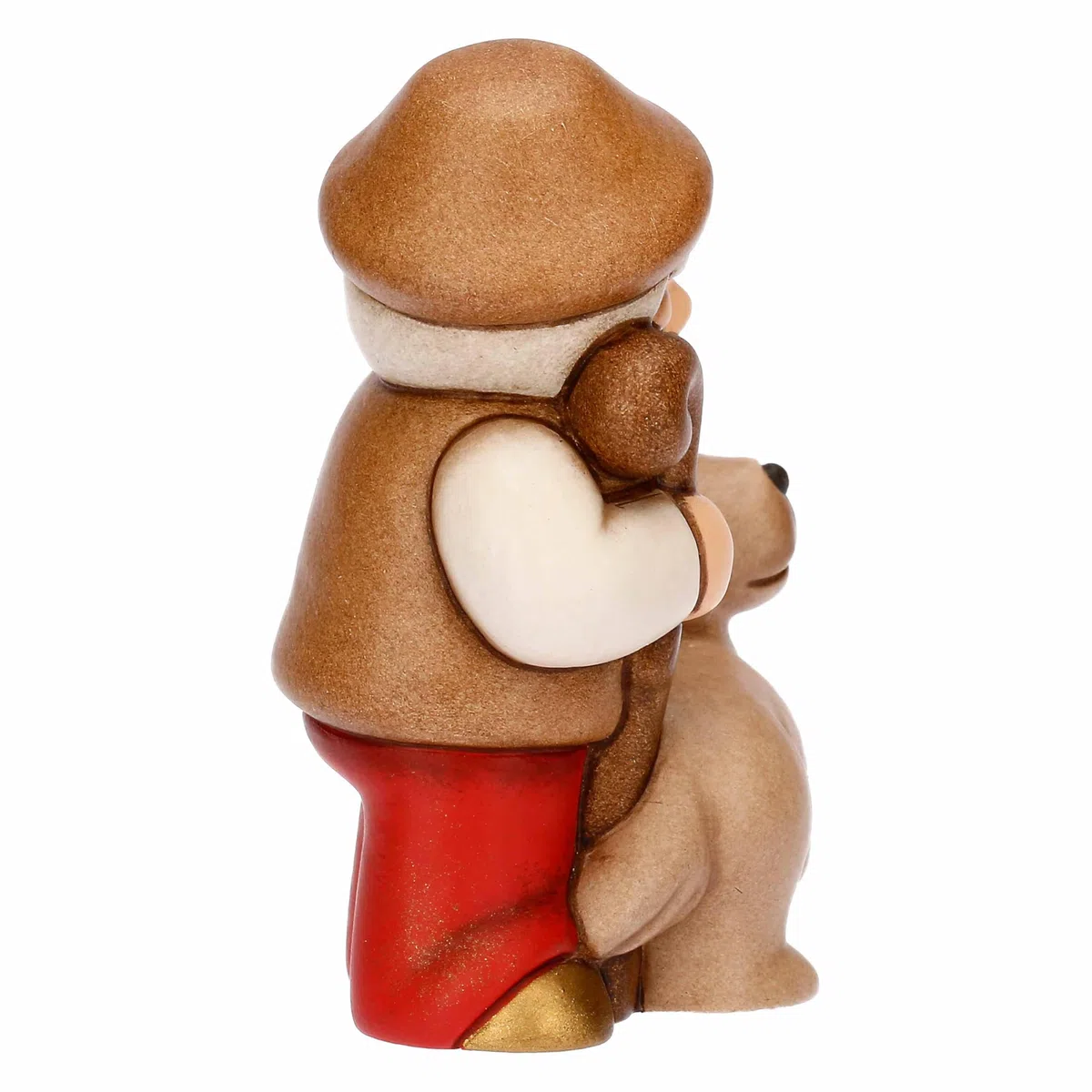 THUN - Pastore con cane - ceramica - Collezione Presepe Classico - 5,8 x 4,8 x 7,9 cm