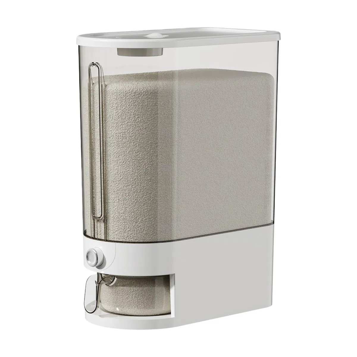 Contenitore ermetico per riso - Secchio di riso 10 kg ermetico, secchio ermetico e impermeabile a prova di perdite, organizer trasparente impilabile per dispensa da cucina e uso in ristorante