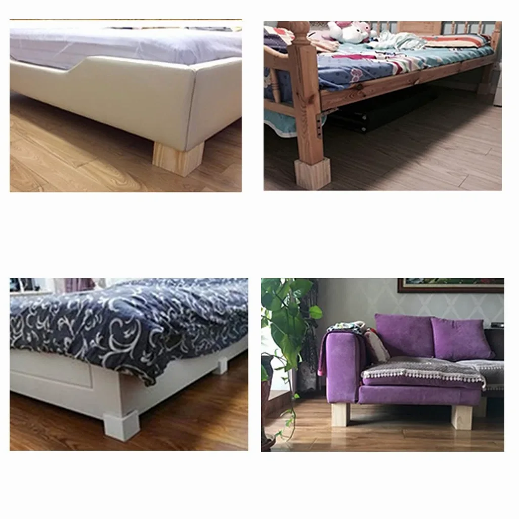 10 cm di Altezza Supporto Mobili in legno per Mobili Aggiunge 10 cm di Altezza ai Letti Divani Armadi Supporta Rialzi di Letto Gambe per Mobili Alzata per mobili Un Insieme di 4 (5cm)