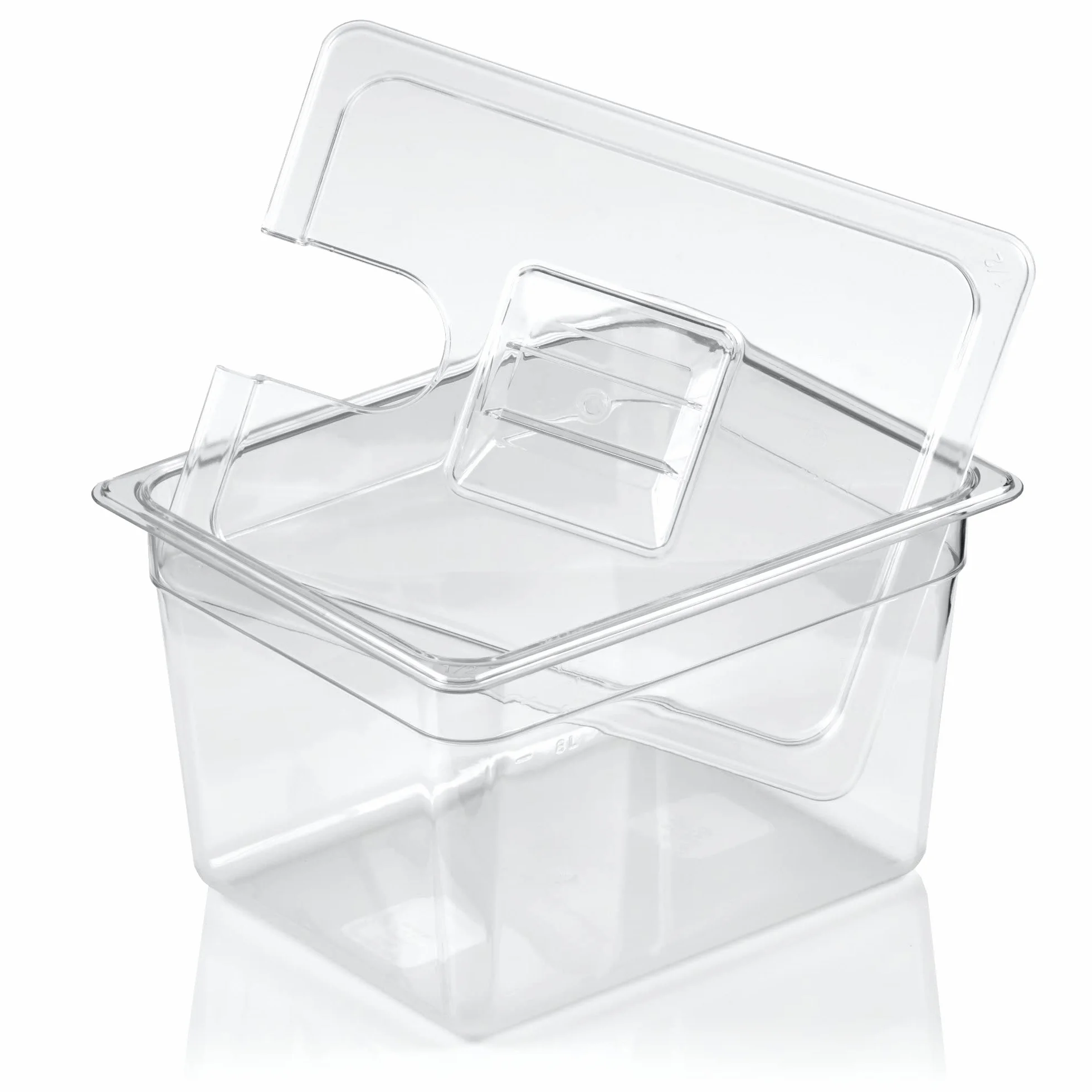 Mahlzeit Sous Vide Garer - Bagnotta d'acqua fino a 12 litri, con coperchio abbinato, contenitore GN 1/2, contenitore Sous Vide con coperchio, bacino di sous, contenitore per il gas, set per la cottura