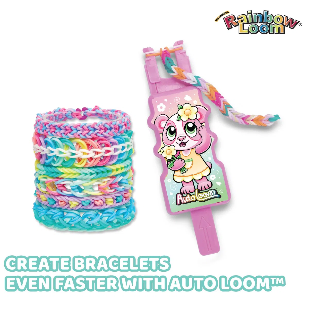 Rainbow Loom: Auto-Loom - Confezione di ricarica per auto, colori pastello