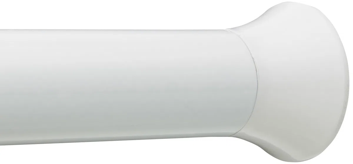 Amazon Basics - Bastone per tenda da doccia, da 198 a 274 cm, bianco