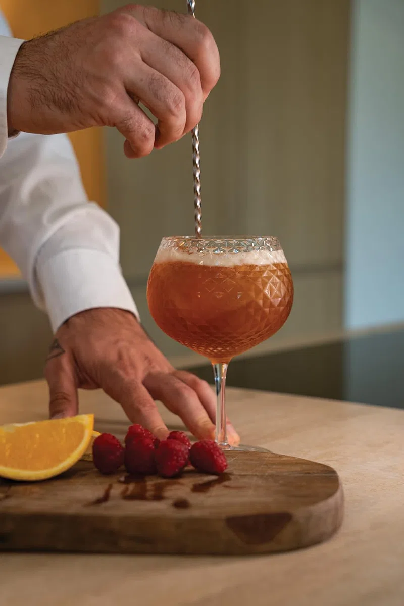 Zafferano Veneziano Mixology Bicchiere per cocktail long drink liquori | 4 pezzi | motivo sfaccettato | soffiato a mano (Balloon (VN01600)