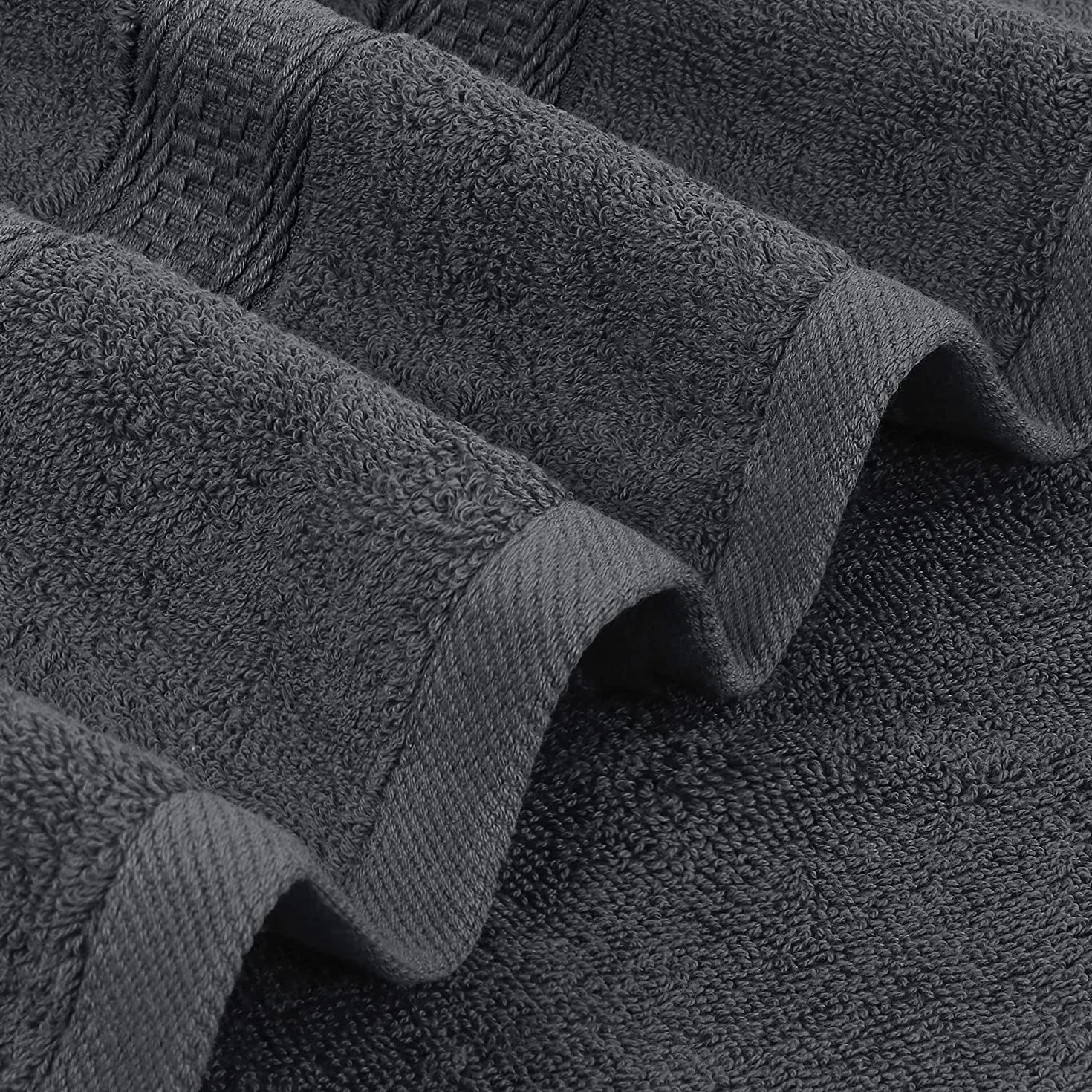 Utopia Towels - 4 Set Asciugamani da Bagno (69 x 137 cm) - Asciugamani in Cotone per Hotel e Spa, Massima Morbidezza e assorbenza (Grigio)