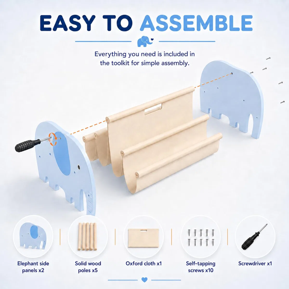 Libreria per bambini in legno, Libreria Montessori per Bambini, Scaffale Porta Libri Doppia Faccia con Tasche in Tela, Stile Montessori Portatile con Maniglia, Mobiletto Porta Libri per Cameretta