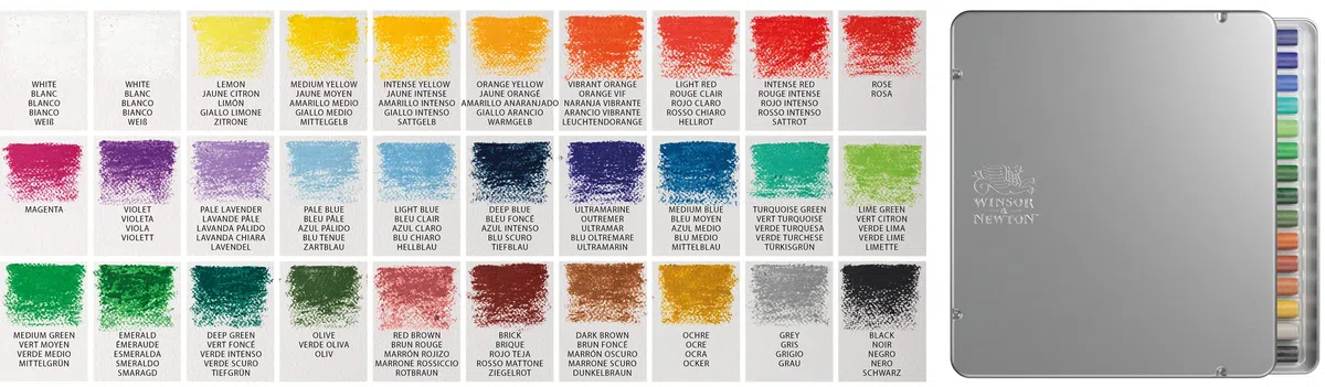 Winsor & Newton Pastelli Ad Olio - Set 30 Pastelli