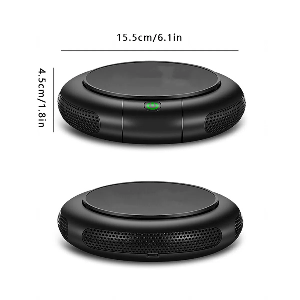 Aspiratore Fumo Sigaretta Diffusore Profumo 2 in 1, con Sistema di Filtraggio HEPA E Ricarica Solare, Elimina Il 99,97% di Polvere, Fumo, Odori E Allergeni