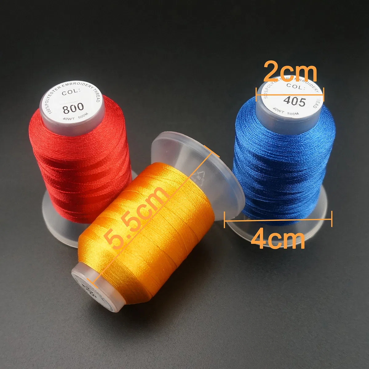 New brothread 40 Brother Colori poliestere filo di ricamo macchina - 550yds (500 Metri) Per macchina da ricamo e da cucire
