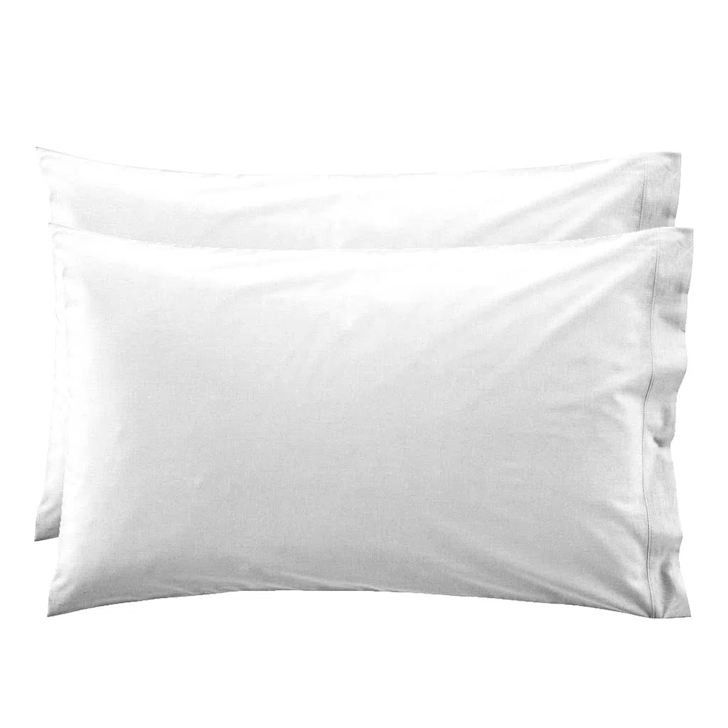 LARA MORADA - Set Completo Lenzuola Matrimoniali, 100% Cotone, Made In Italy, Tinta Unita, Per Letto Matrimoniale 2 Posti, Bianco