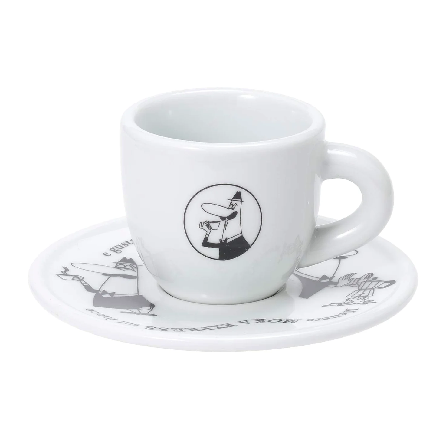 Bialetti Set 4 TAZZINE Moka CAROSELLO Tazze Colazione, Multicolore, Unico, 4