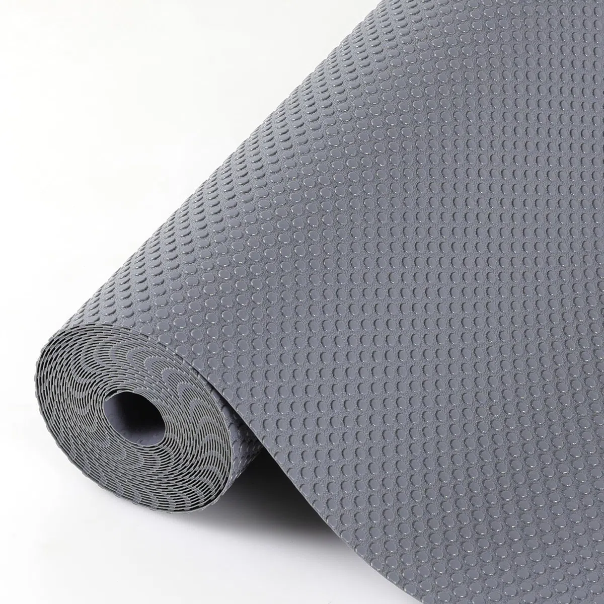 Hersvin Tappetino per Cassetti Cucina, 60cm x 500cm Non-adesivo Rotolo Plastica, Tappetini Salva Mobili, Rivestimento Protezione Ripiani, Proteggi Superficie (Grigio Scuro/Puntino)