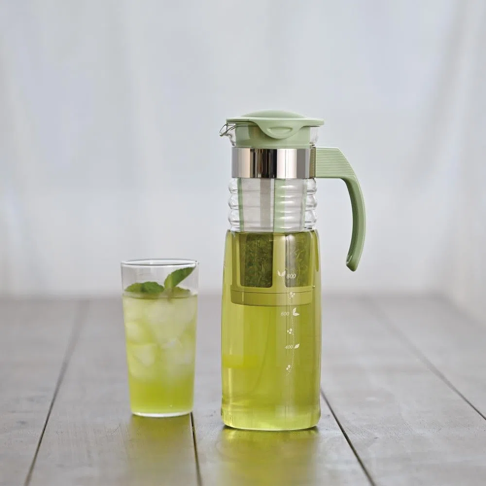 Hario Mizudashi Cold Brew Tea Maker, 1200 ml, verde fumo