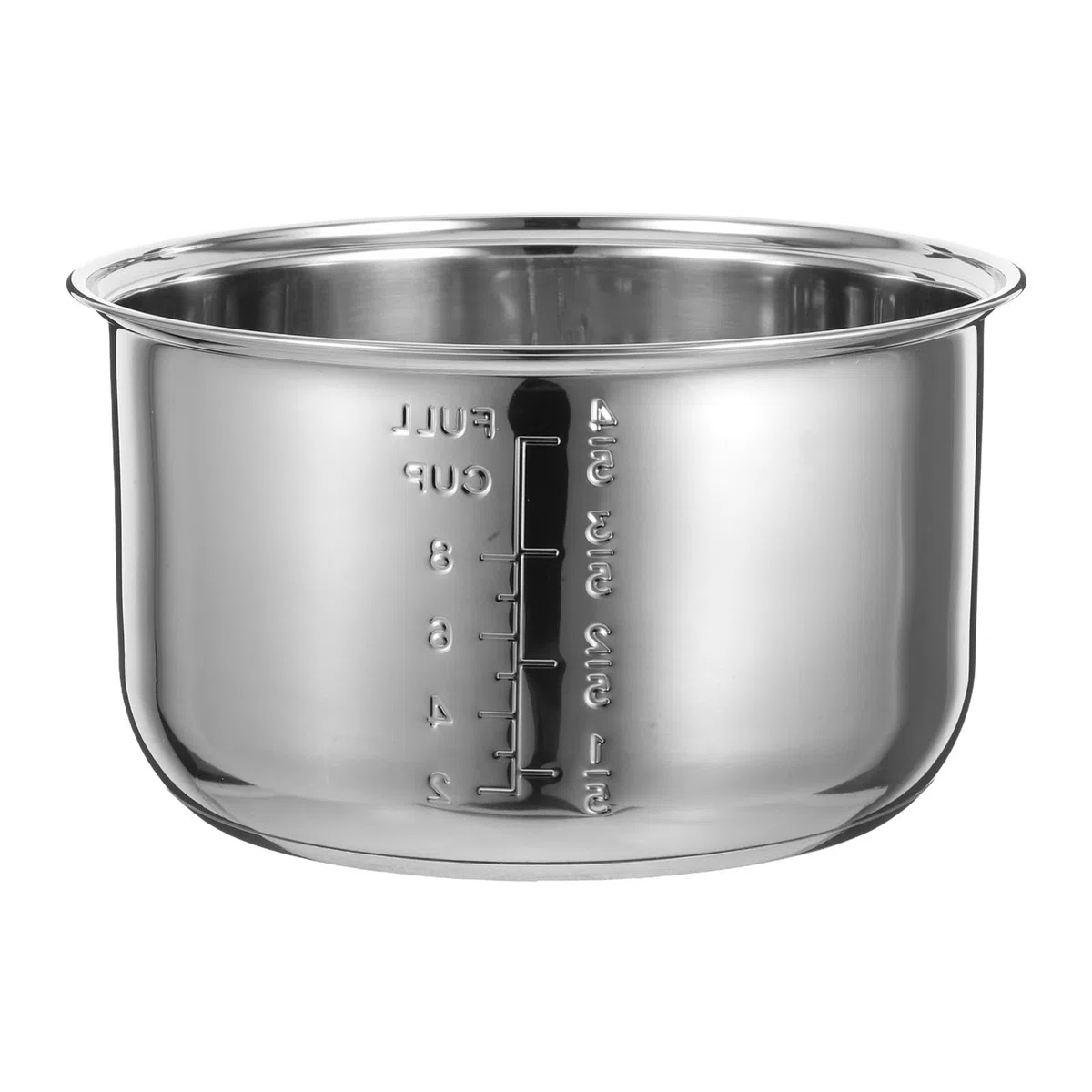 Amosfun Pentola Interna Universale in Acciaio Inossidabile 9.25In Per Cuociriso Elettrico Accessorio Sostitutivo Per Cottura Riso Porridge Vapore Casa