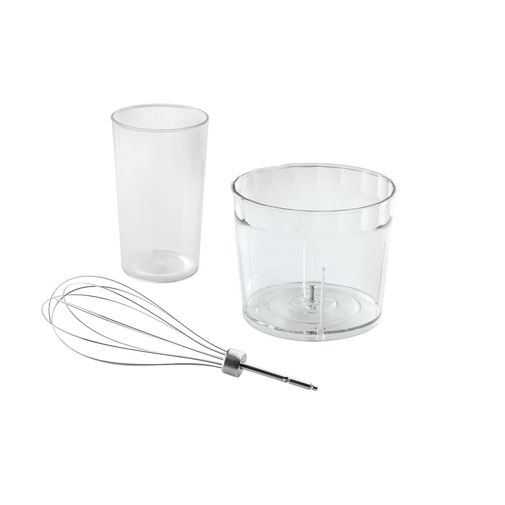 Russell Hobbs Frullatore a Immersione [3-in-1] Tritatutto Elettrico (con 3 Accessori per Pappe per Bambini, Smoothie, Zuppe, 2 Velocità + Pulsazione, Acciaio Inossidabile, Senza BPA) Carbone 27140-56