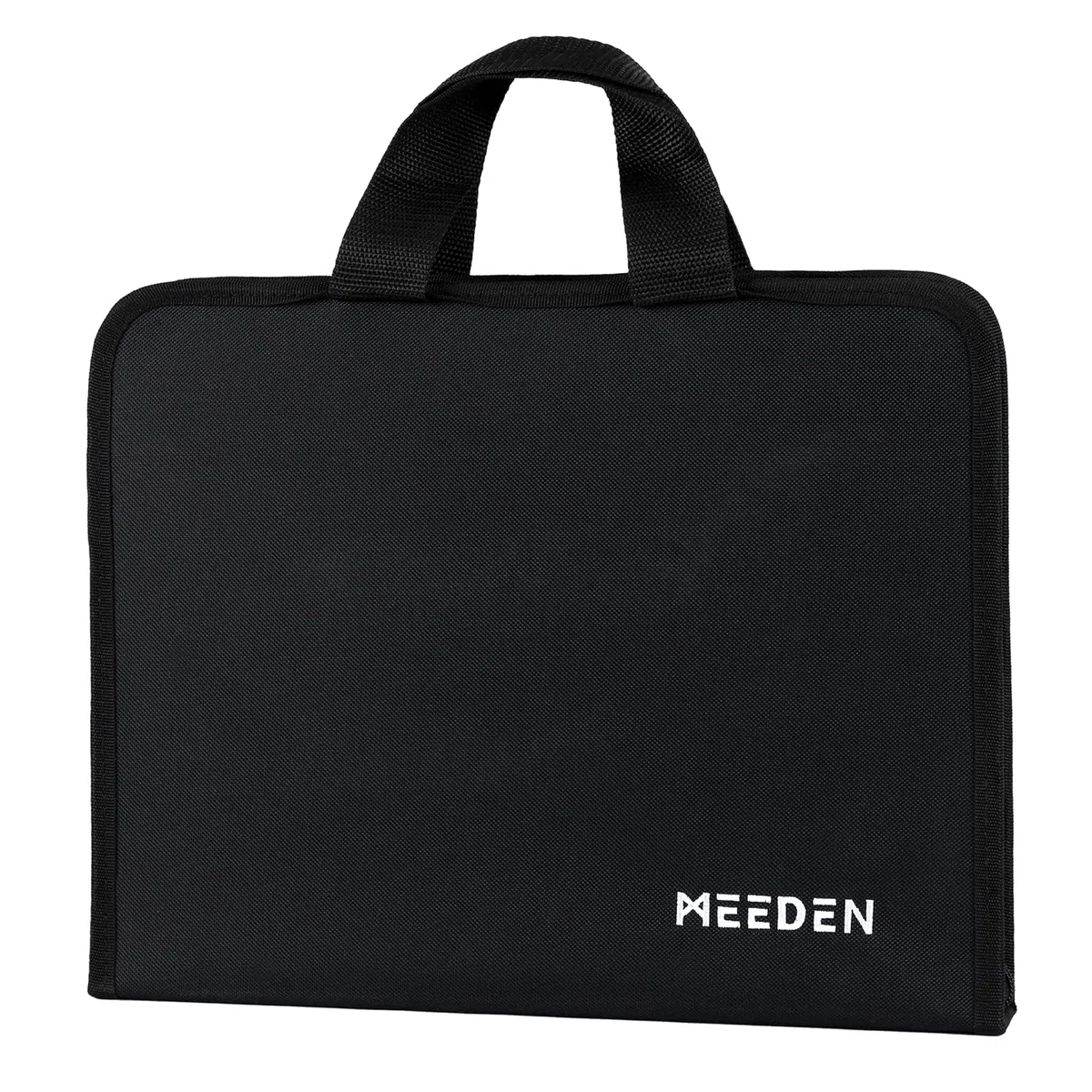 MEEDEN Art Portfolio Sketch Bag: custodia portatile per artisti, per album da disegno e acquerelli da 22,9 x 30,5 cm, con cerniera, per pennelli e penne, accessori artistici su tela, Nero, Forniture